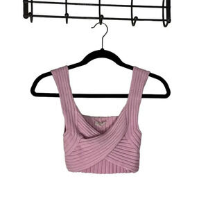 Urban Outfitters Women's Lilac Cropped Tank Top Size M Sleeveless Casual